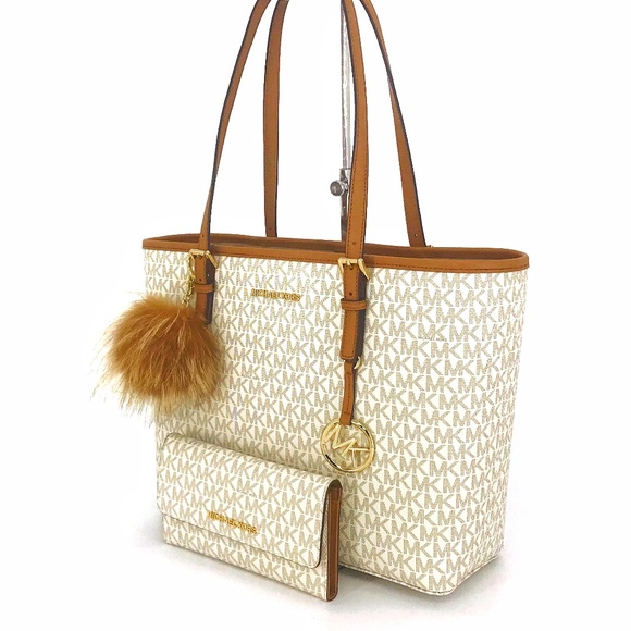 3PCS Michael Kors MD Carryall Tote Wallet Charms - Picture 2 of 8